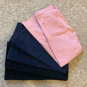 Three Pairs of J. Crew Vintage Straight Corduroys